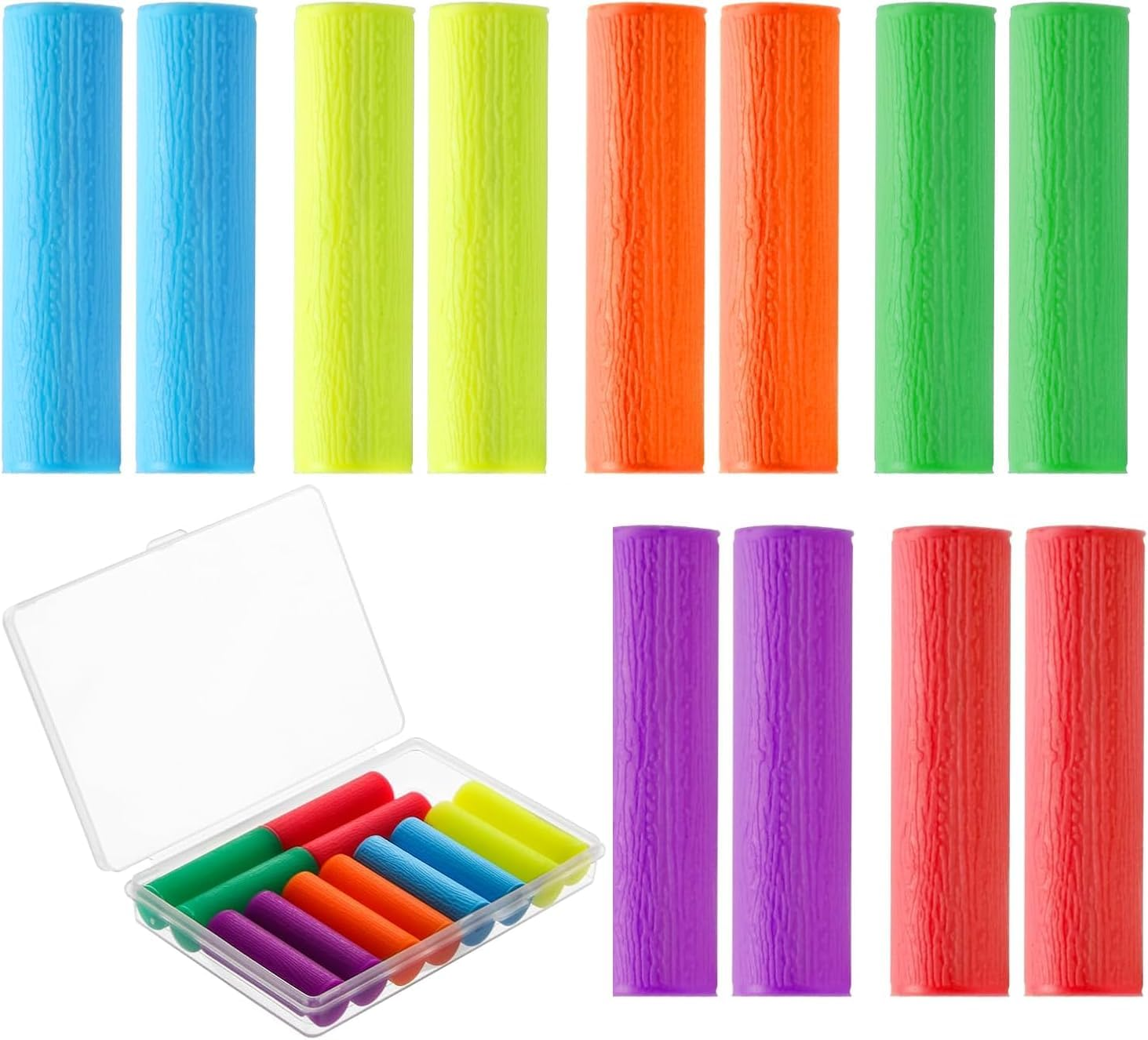 12PCS Aligner Chewies for Invisalign & Retainers, Orthodontic Chewies with Travel Case - Dental Seaters Chompers for Teeth Aligners Trays (Multicolor)