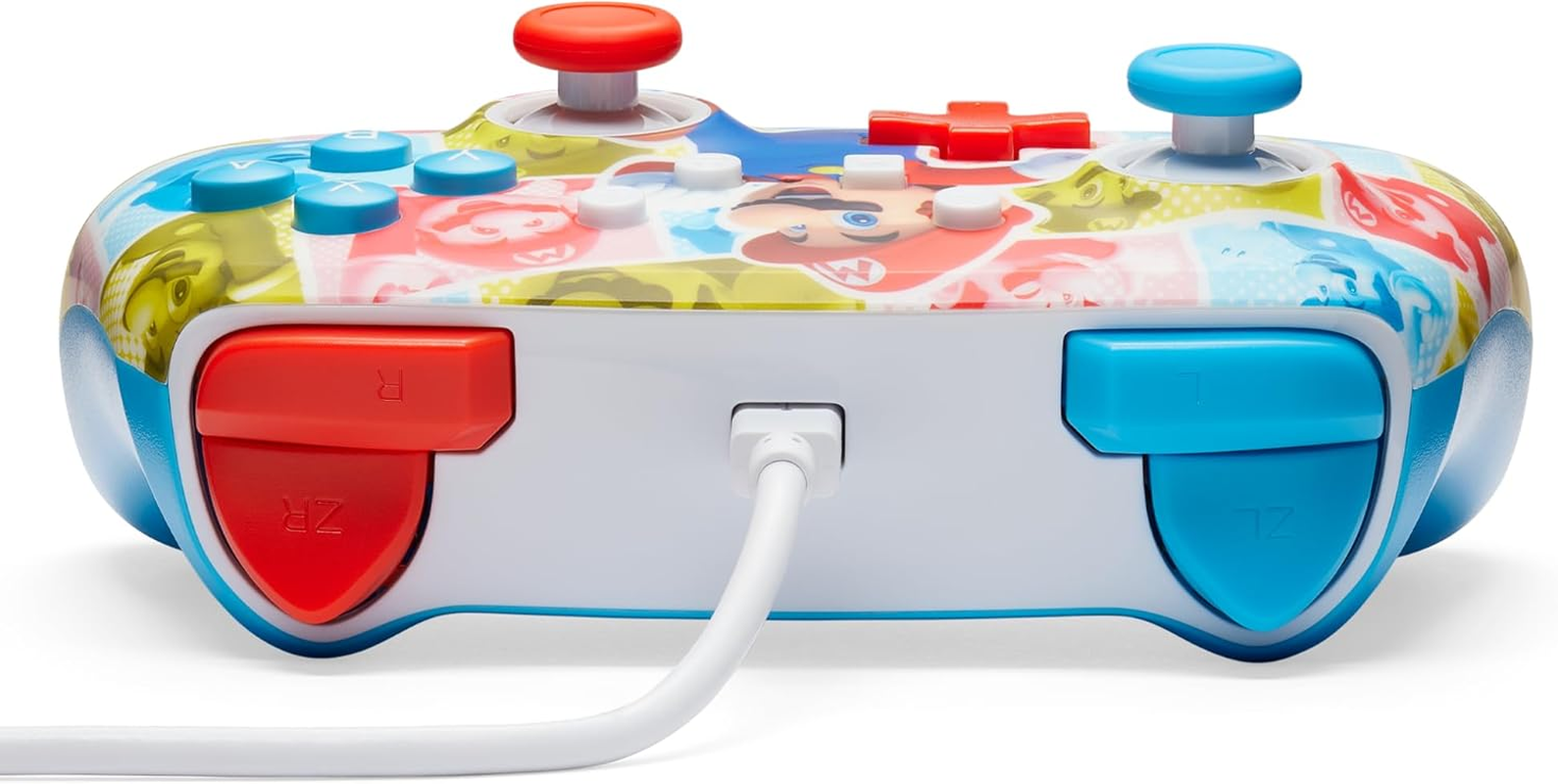 Powera Enhanced Wired Controller for Nintendo Switch, Mario Hero Reel image number 3