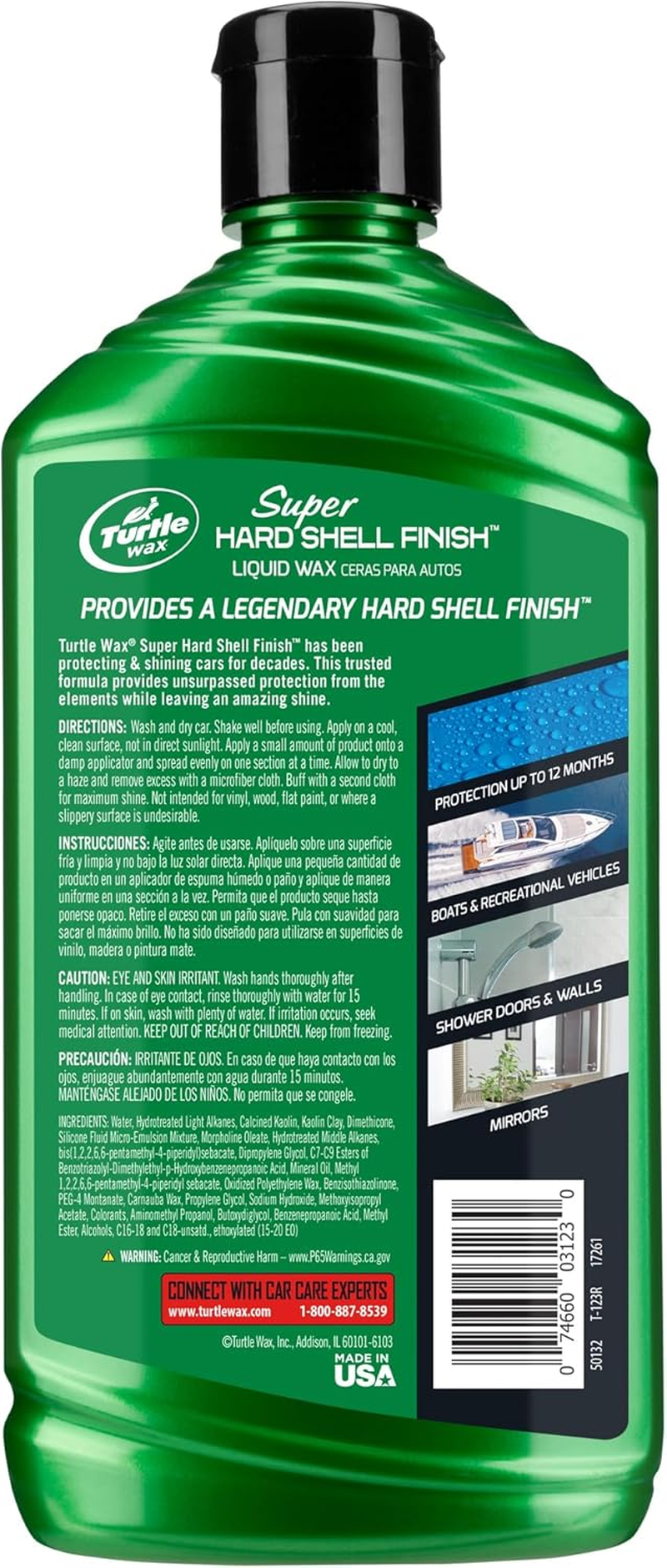 Turtle Wax T-123R Super Hard Shell Liquid Car Wax - 16 Oz. image number 5