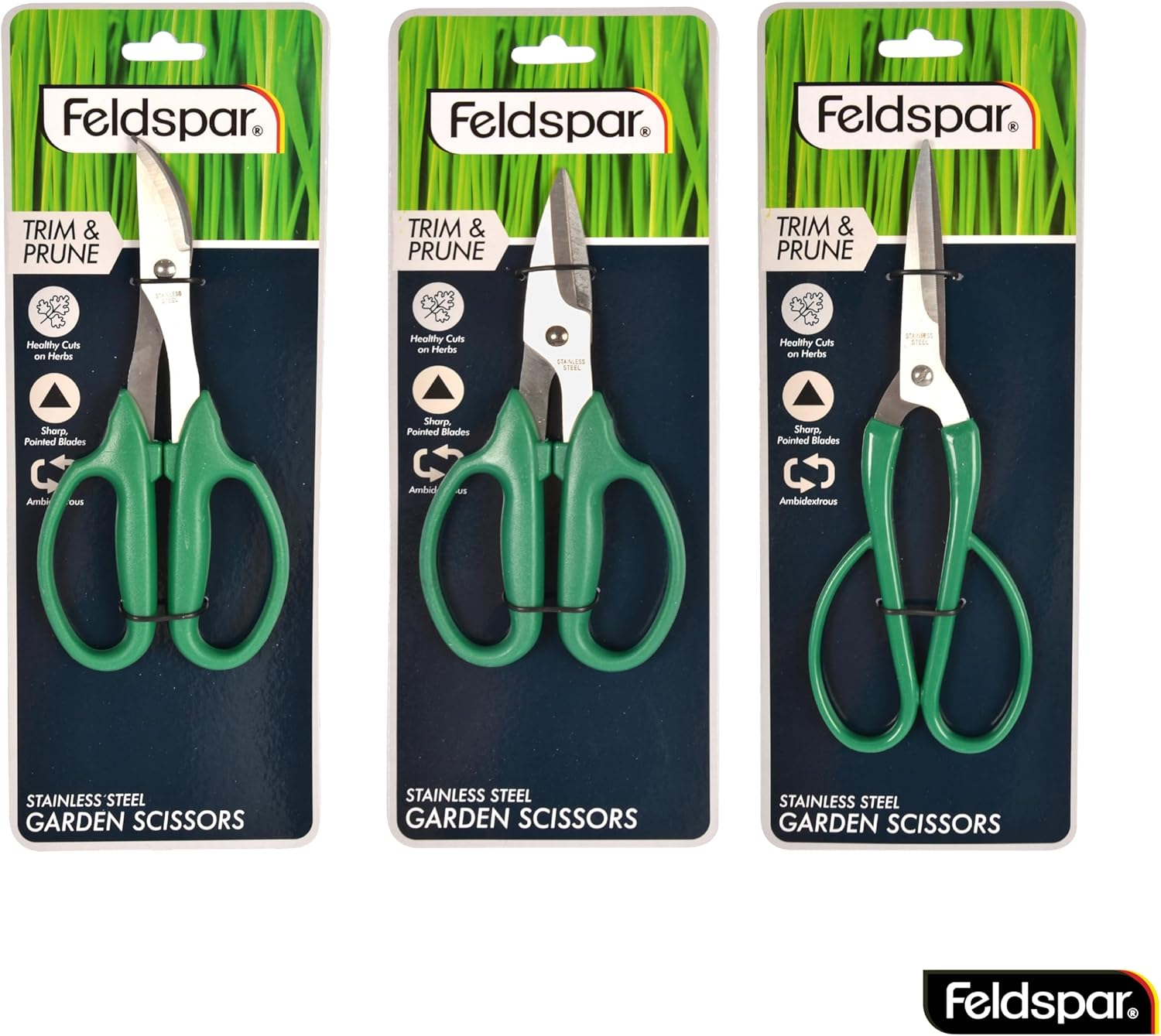 Feldspar Precision Garden Pruning Scissors, 3 Assorted Size image number 3
