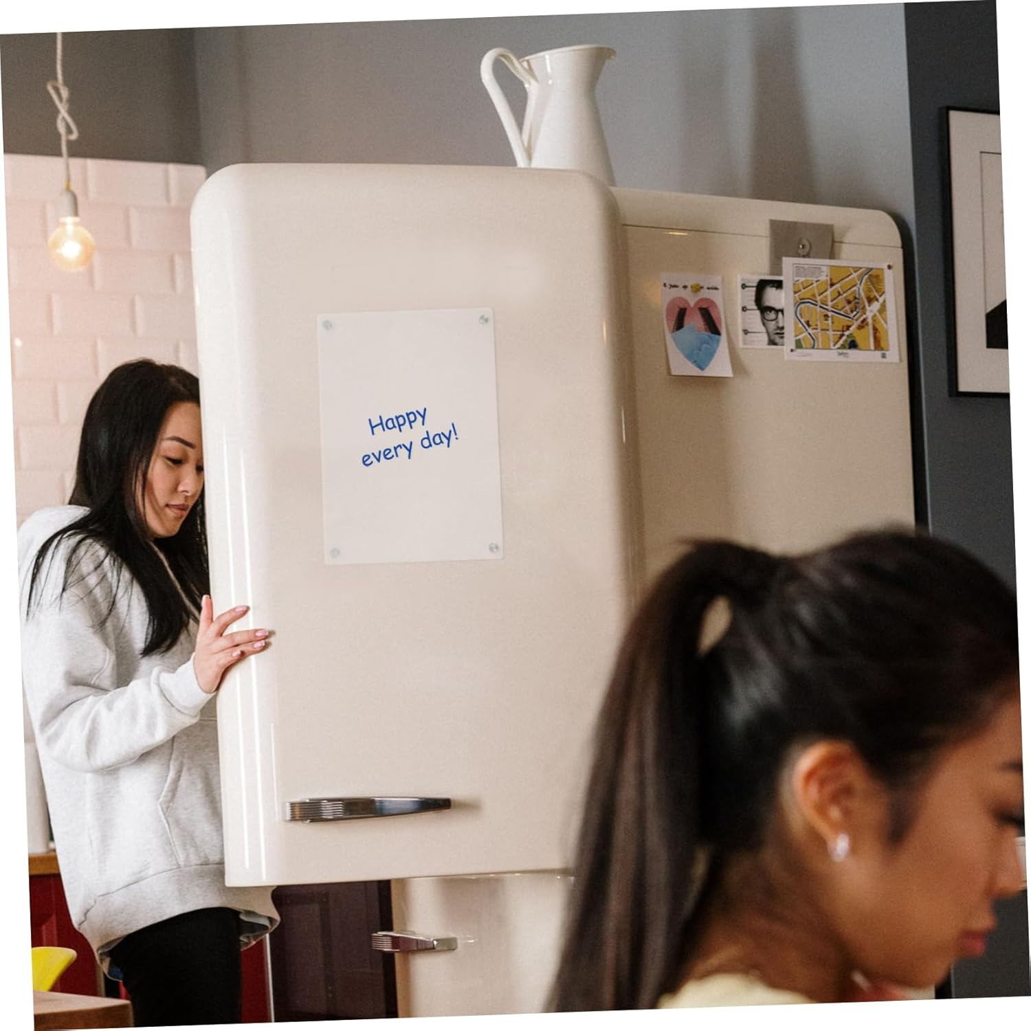 COHEALI Acrylic Fridge Dry Erase Board Magnetic Message Board Practical Planning Board Erasable Surface image number 4