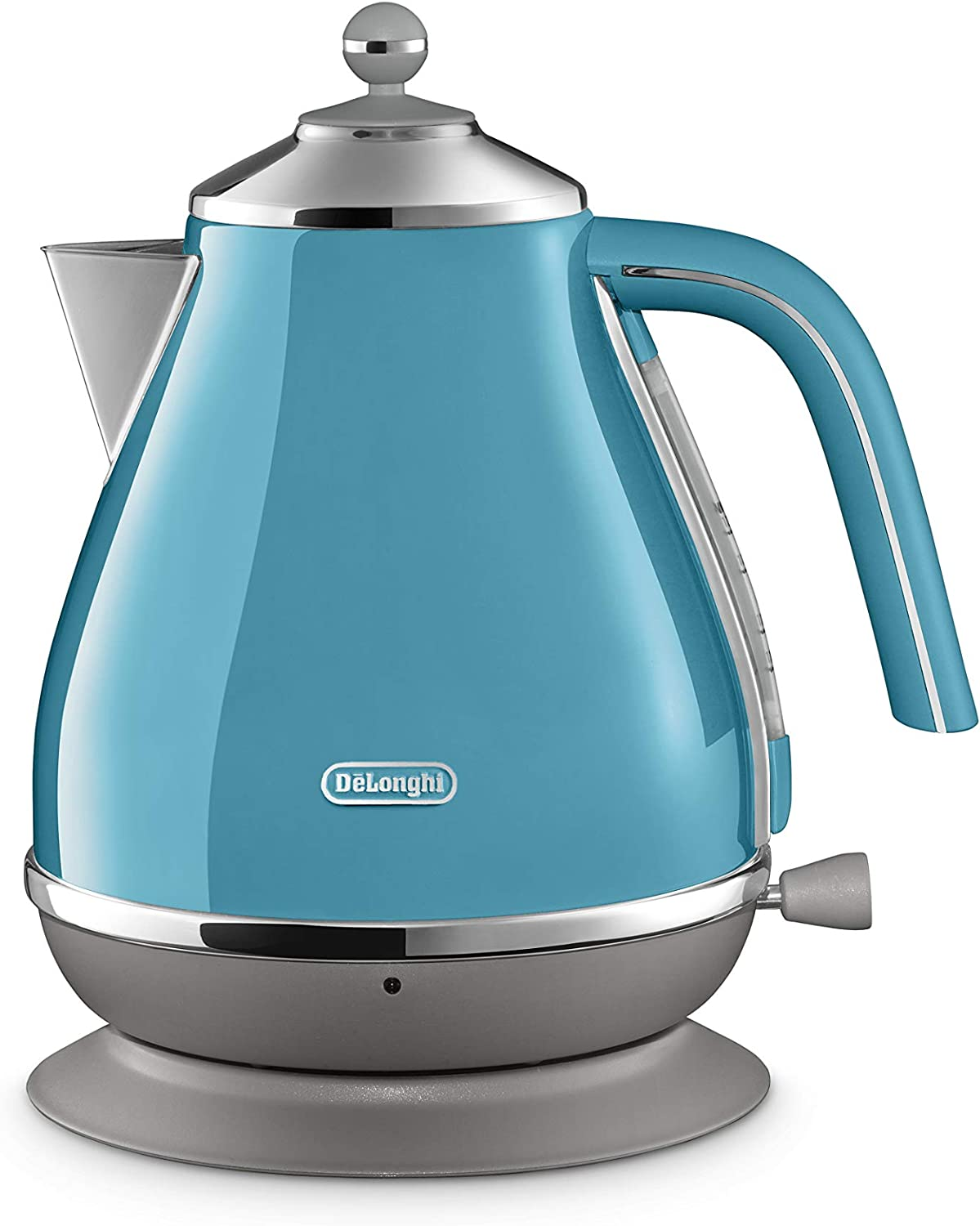 De'Longhi Icona Capitals Electric Kettle KBOC2001W, 1.7L Capacity, 360-Degree Swivel Base, Cord Storage, White