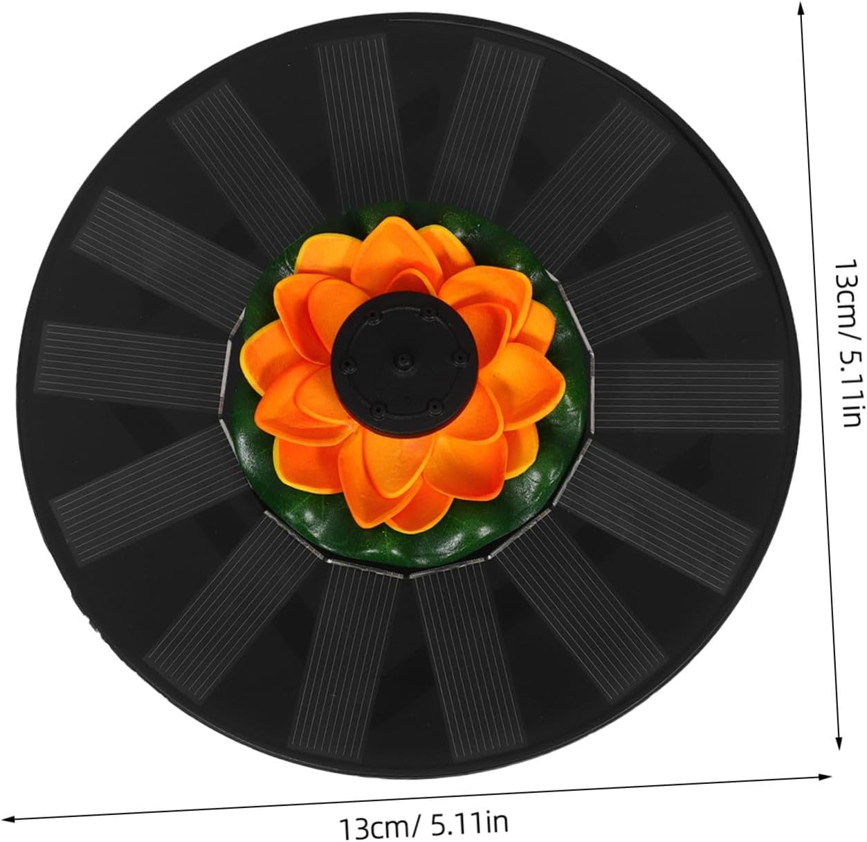 Gatuida Solar Powered Lotus Floating Fountain Solar Fountain Pump for Bird Bath Garden Pool Outdoor Water Feature Easy Installation image number 6