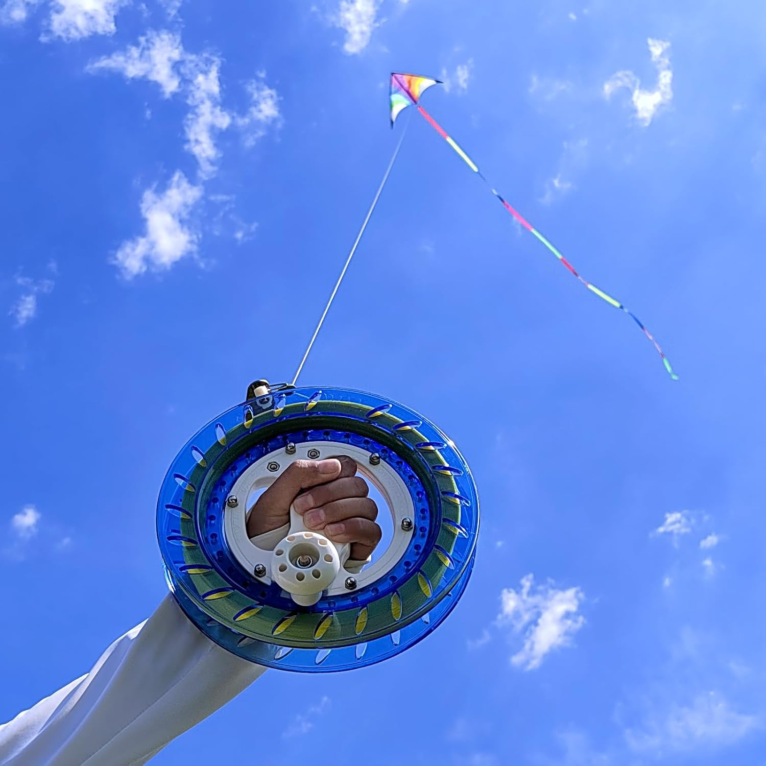 Simxkai Kite String Reel, Kite String Spool,Kite Line Winder 8Inches Dia, Come with Lock & 1000 Feet Line image number 6