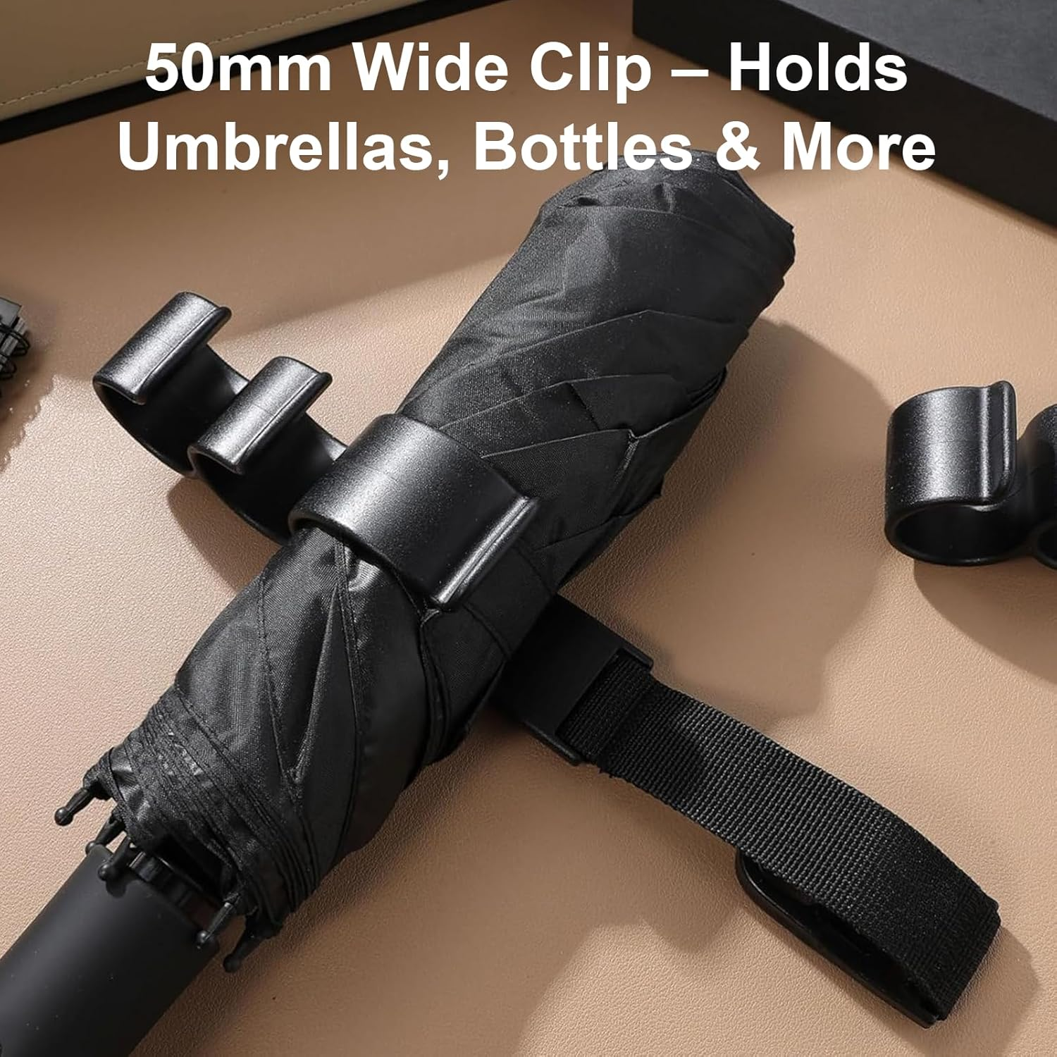 MAEZOE 2PCS Car Headrest Hooks, Space-Saving Backseat Hanger for Bags, Umbrellas & Coats, Easy Install, Durable, Universal for Drivers & Families image number 5