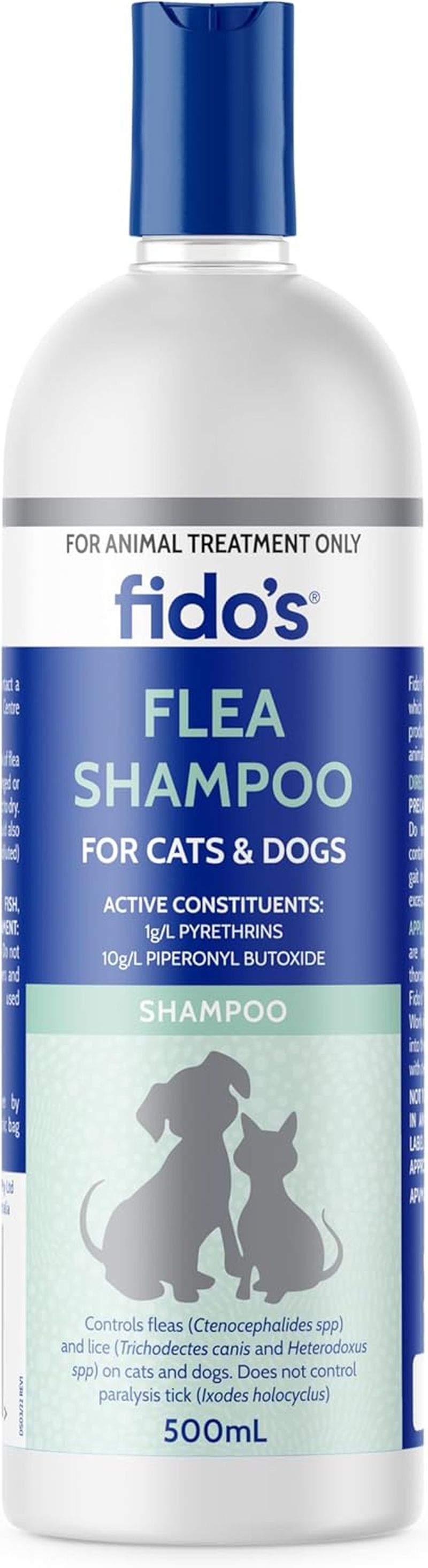 Fido&rsquo;S Flea Shampoo 250Ml, Effective Flea and Tick Treatment for Cats and Dogs, Helps Eliminate Parasites, Gentle on Skin image number 1