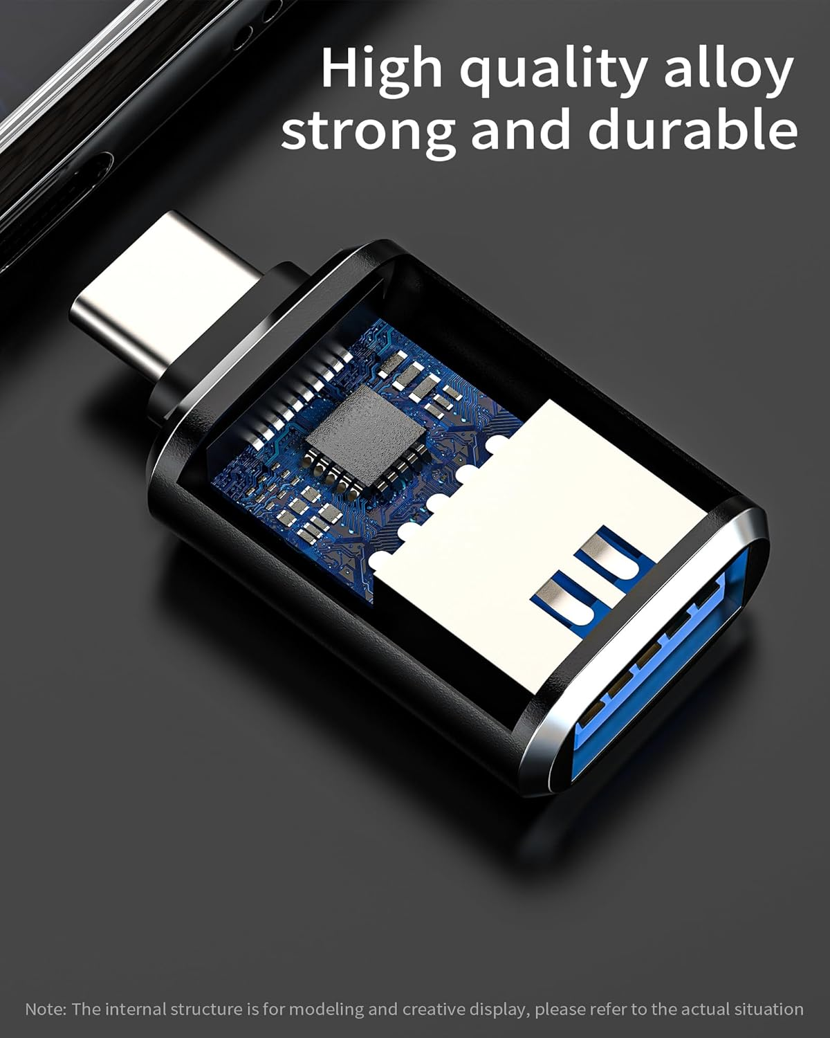 USB C to USB a Adapter (2Pack) Type-C OTG Accessories for Iphone 15 Macbook Pro for Ipad Air4 Compatible for Samsung Power Car Charger Connector Thunderbolt 3 Charging Block Converter Cable Mouse Port image number 6