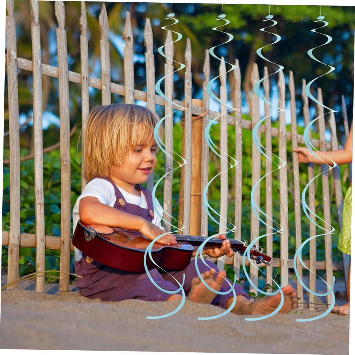 VICASKY 18Pcs Spiral Hanging Swirl Decorations for Showers Birthdays and Festivals Eye-Catching Macaron image number 1