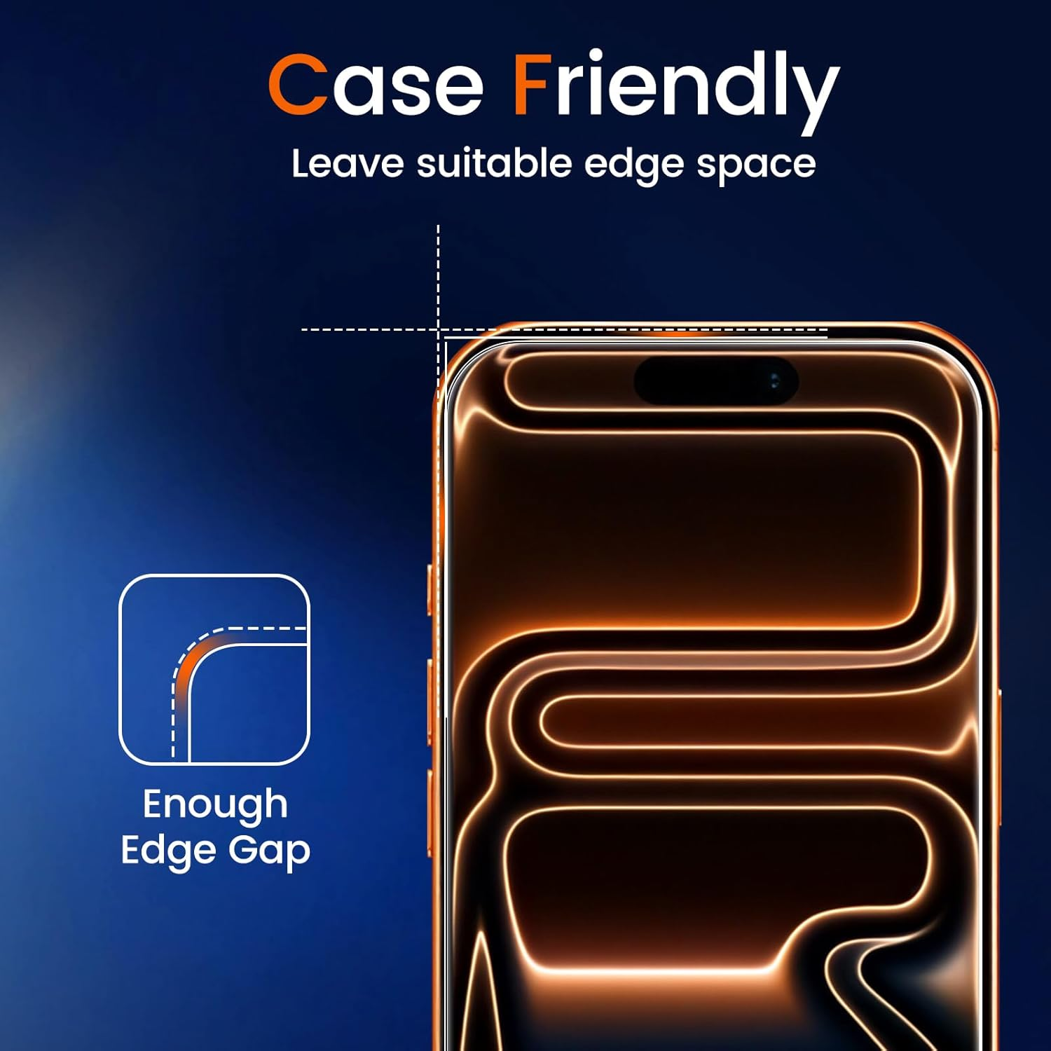 TQLGY Matte Screen Protector for Iphone 17 Pro Max 6.9-Inch, Anti-Glare & Anti-Fingerprint Tempered Glass with Easy Installation Tool, Anti-Scratch, Case-Friendly, Smooth as Silk, 2-Pack image number 3