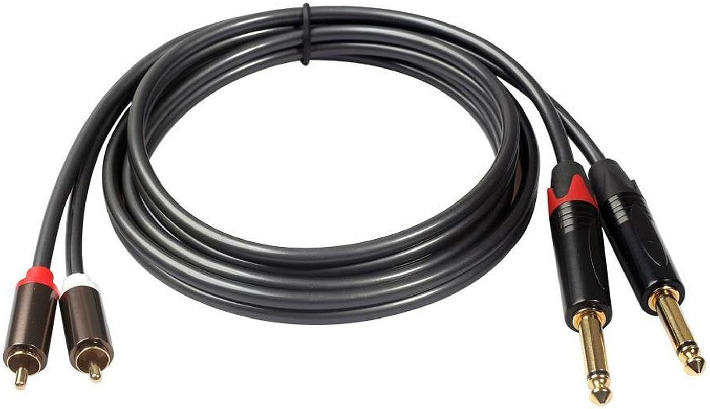 Ｓｉｍｈｏａ RCA Male to RCA Male Audio Link for Home Amplifier and Speaker, 2M