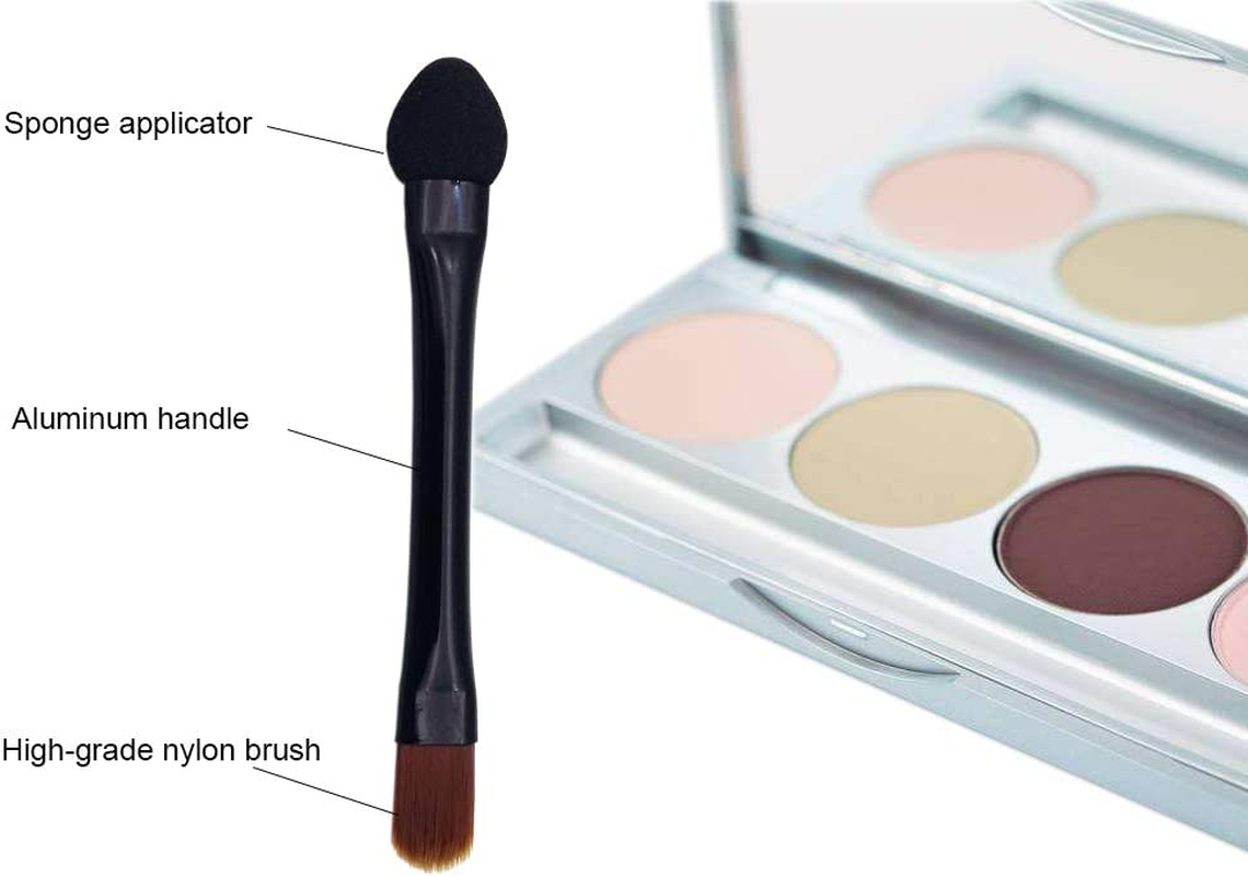 V&ocirc;saidi Eyeshadow Brushes 10Pcs Makeup Set - Dual Sides Sponge Applicator, Travel Brush, Concealer Brush image number 3