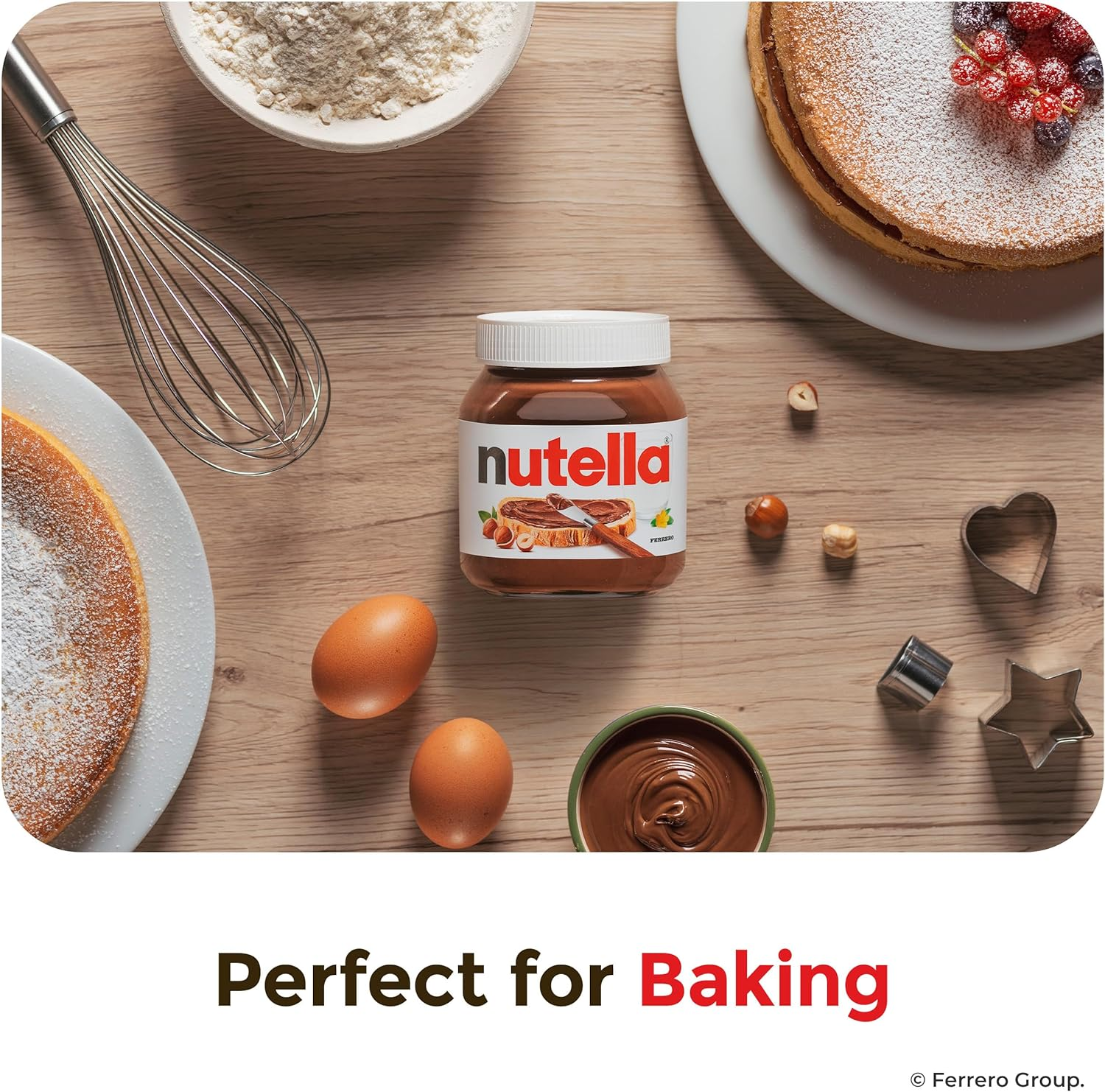 Nutella Chocolate Hazelnut Spread, Single Serve Mini Cups, Perfect Topping for Pancakes, .52 Oz Each, 120 Count image number 2