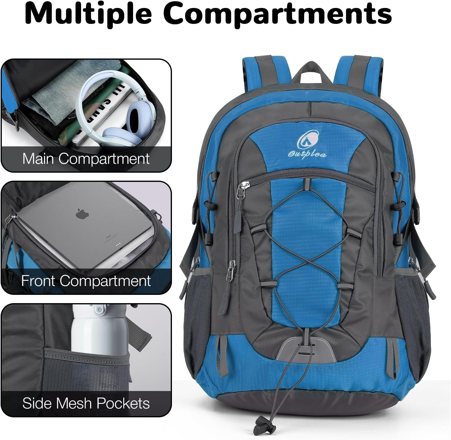 Outplea 25L Hiking Backpack Women Men Outdoor Backpacks Daypacks Waterproof Travel Backpack for Camping Hiking Mountaineering image number 1