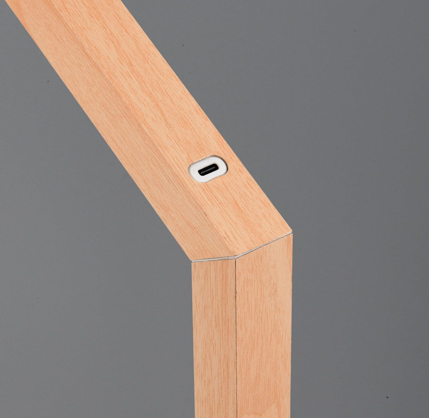 Reality Leuchten Skip R55951135 LED Table Lamp Metal/Mdf Wood Imitation with 2 Watt LED Sensor Dimmer Magnetic Holder image number 2