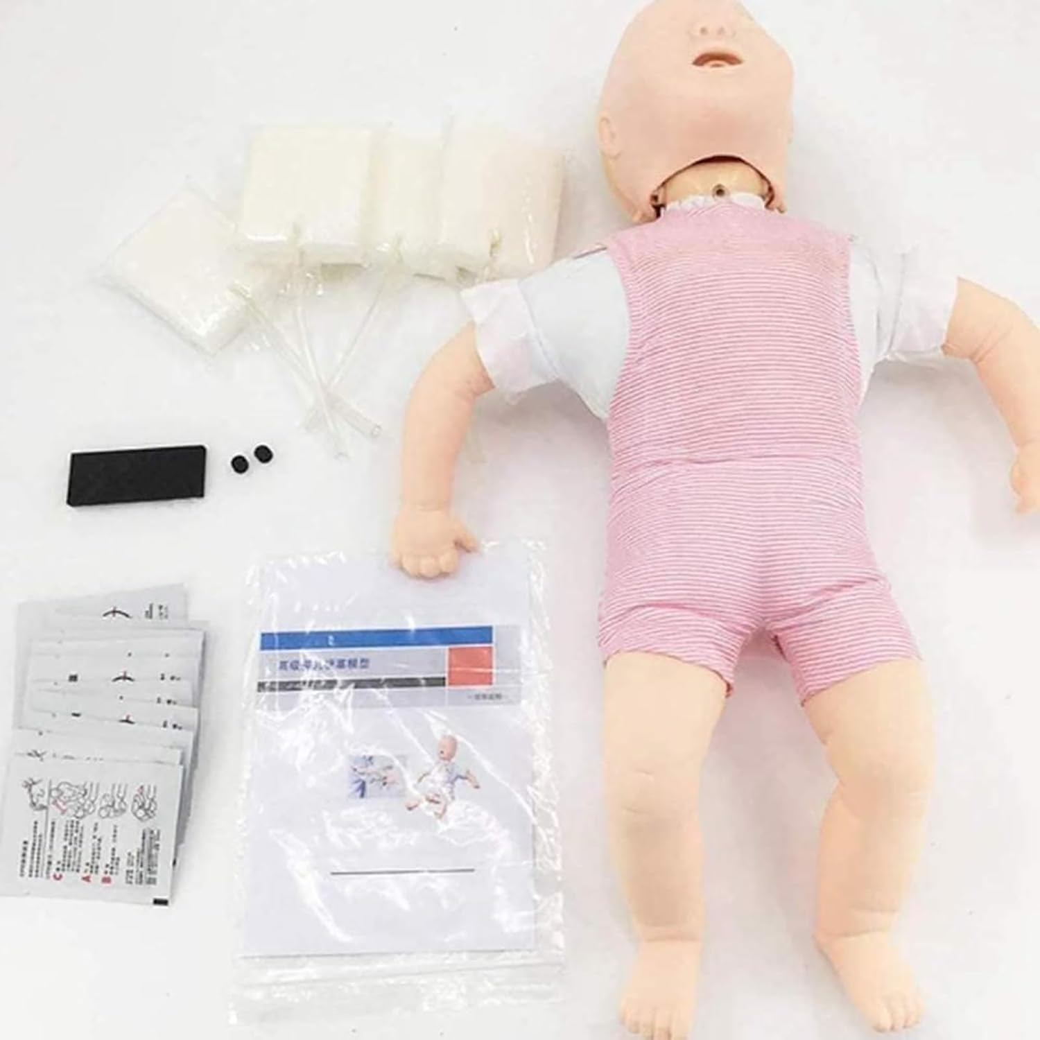 First Aid Model, Choking First Aid Training Babies Doll Advanced CPR Manikin, Resuscitation Manikins for Teaching Training Aid image number 1