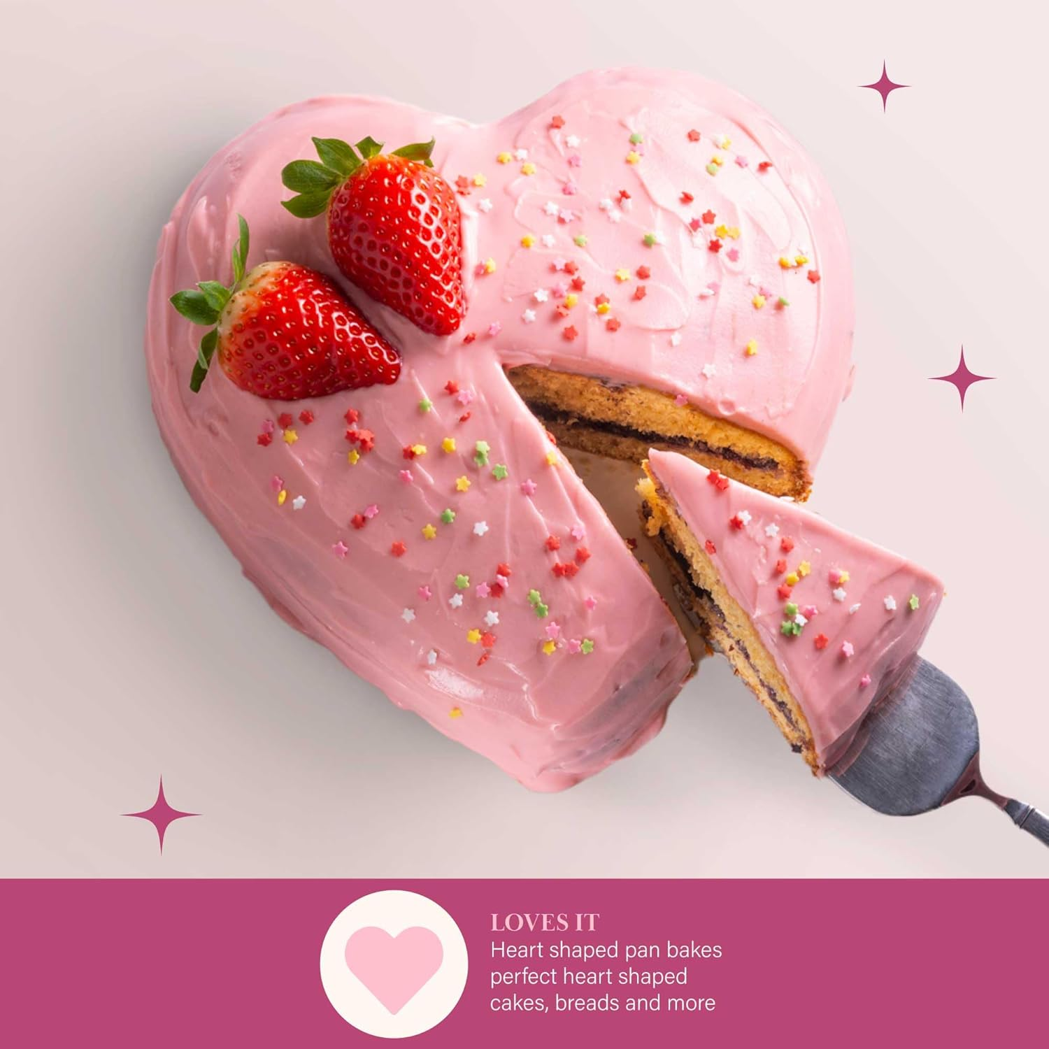 Paris Hilton Heart Shaped Bakeware Set, 6-Piece image number 5