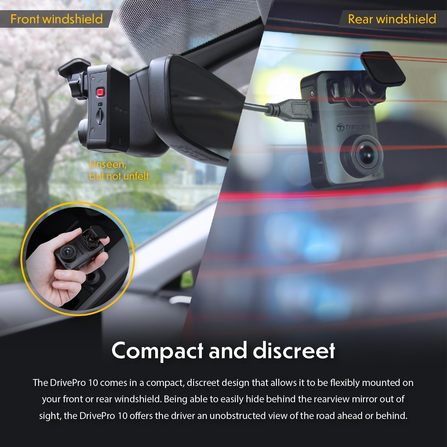 Transcend 64GB Dashcam Drivepro 10 Non-Lcd -2K QHD 1440P image number 5