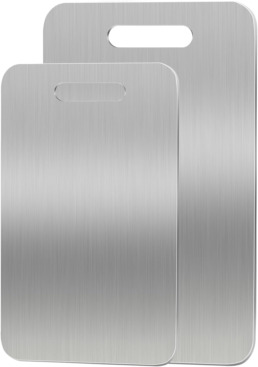 Spardar 2 Pieces Kitchen Chopping Boards, Kitchen Chopping Board Set with Stand, for Cutting Fruits, Vegetables, Meat and Seafood, with Sink, Kitchen Cutting Mat image number 6