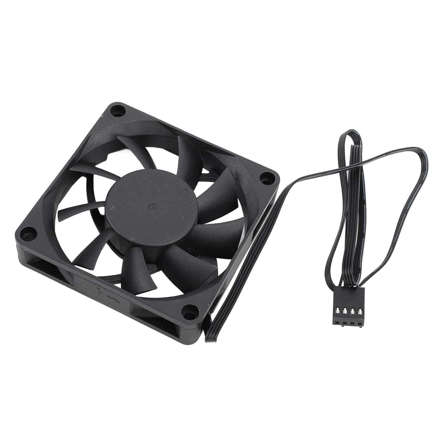 Fafeicy 70Mm PWM PC Cooling Fan, Dual Ball Bearing 4Pin Case Fan, 2500RPM Speed with Intelligent Temperature Control, Ultra Quiet Design for Computer Case image number 4