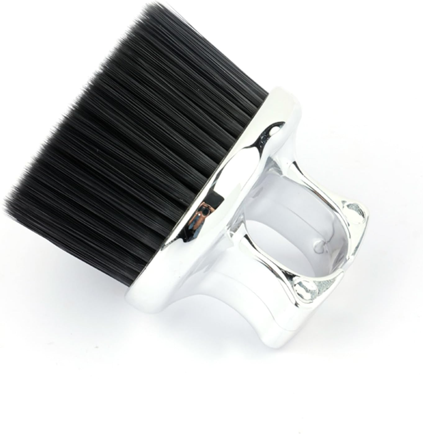 Knuckle Brush for Barbers, Barber Fade Brush Barber Beard Brush Soft Bristles for Men Beauty Salons Home Use (Gold)