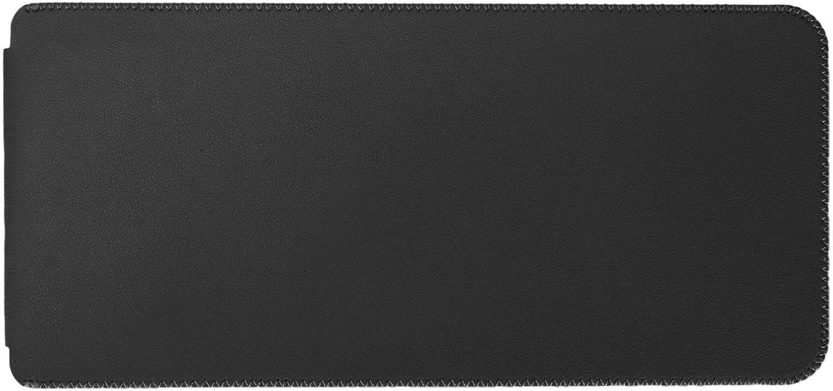 PU Leather Keyboard Sleeve, Protective Case Travel Sleeve Bag Case Portable Lightweight 30X14X1Cm for Multi-Device Wireless Keyboard (Black) - Apricot image number 3