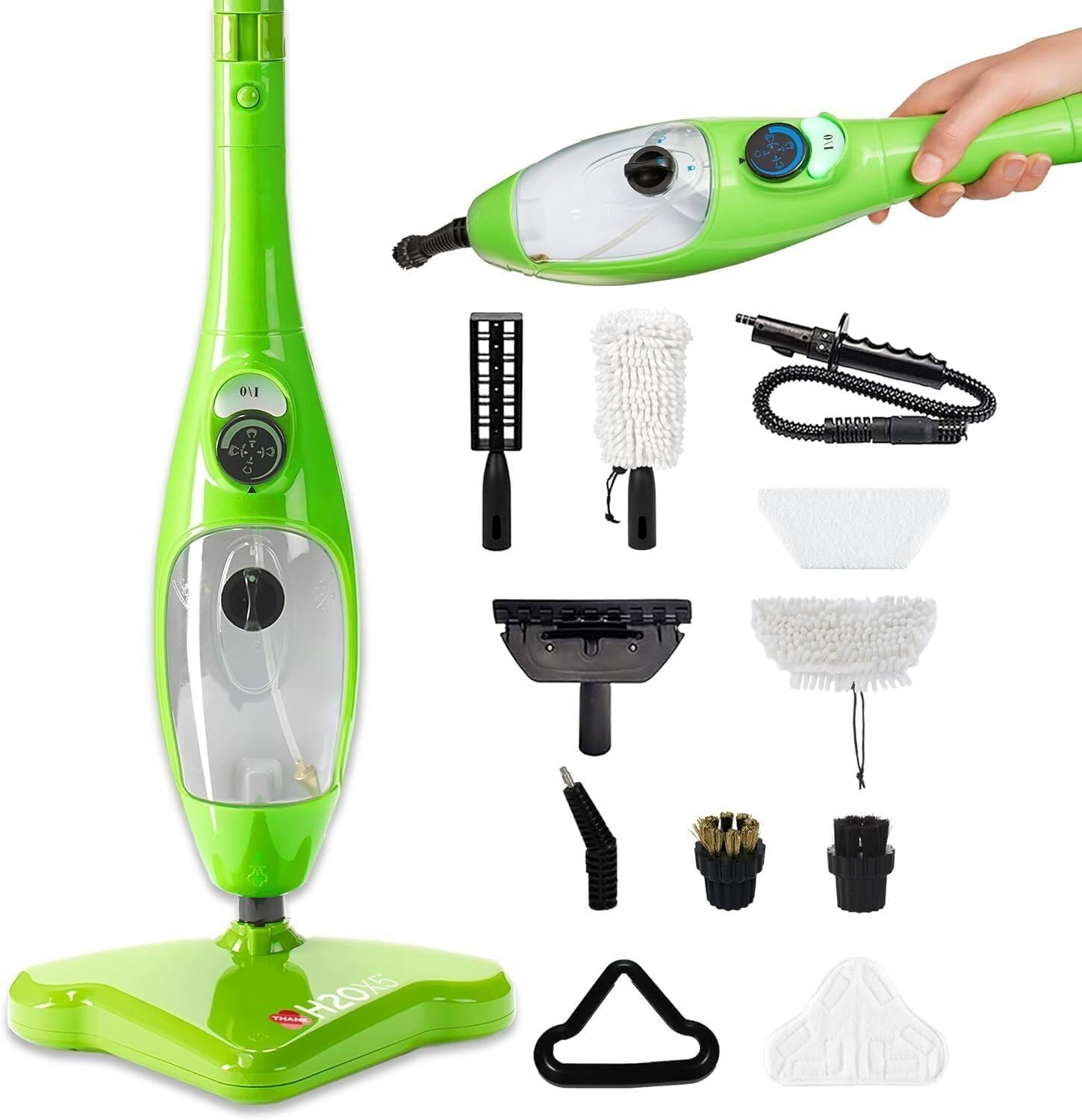 Youngly 12 In1 Steam Cleaner Mop Water Handheld Floor Cleaning Multi-Purpose 1300W Light image number 5