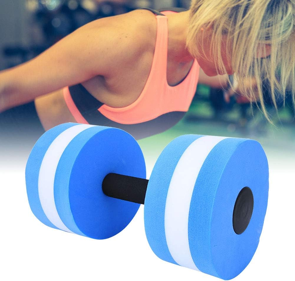 Water Dumbbell, Eco-Friendly Foam Dumbbell, Fitness Equipment for Water Sports Adult Children Indoor Sports Exercise (Blue and White) image number 3