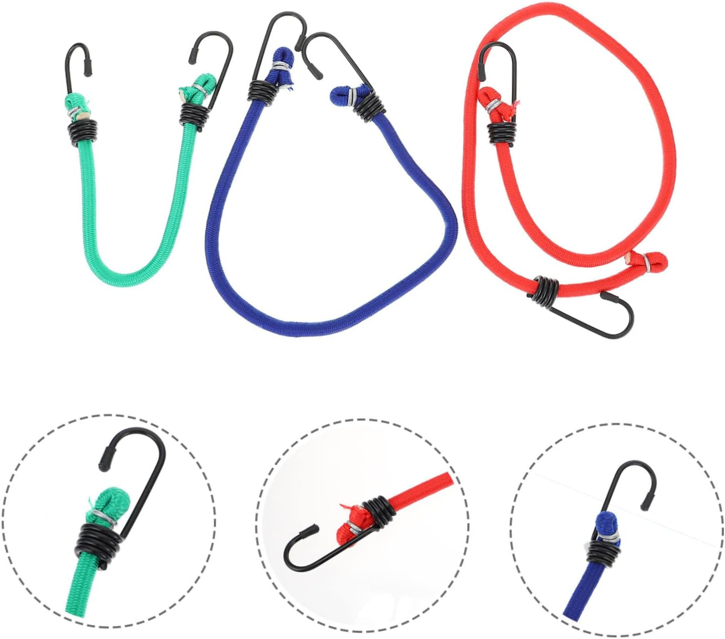 OATIPHO 10Pcs Car Luggage Fixing Straps Suitcase Straps Bag Luggage Heavy Duty Quick Release image number 2