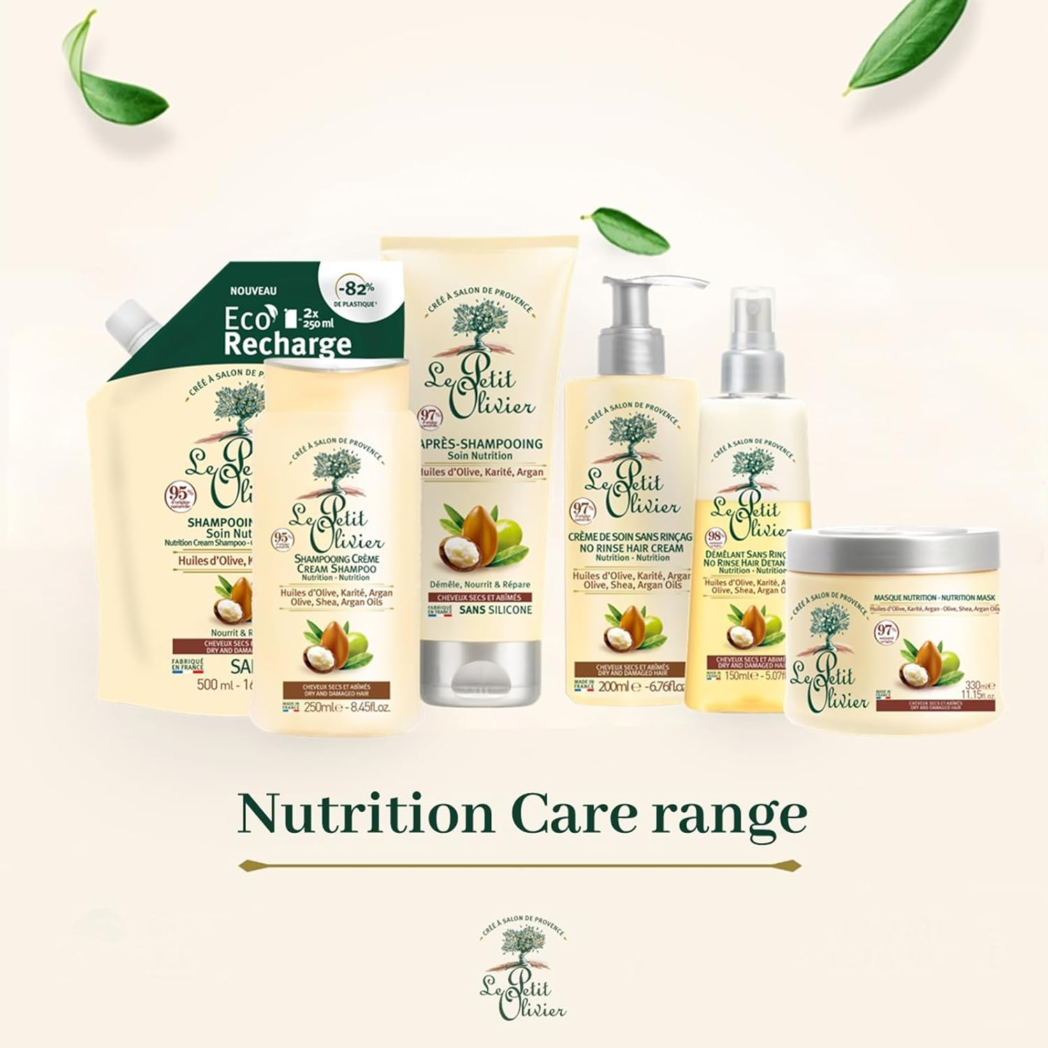 Le Petit Olivier Nutrition Mask - Dry and Damaged Hair for Unisex 11.15 Oz Masque image number 2