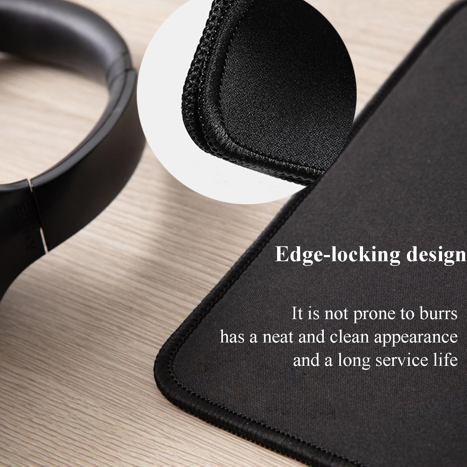 2 Pcs Comfortable and Portable Anti-Slip Rubber Mouse Pads, Precisely Locked Edges, Easy-To-Clean and Reusable Laptop Mouse Pads (25 * 30 * 0.3Cm) image number 4