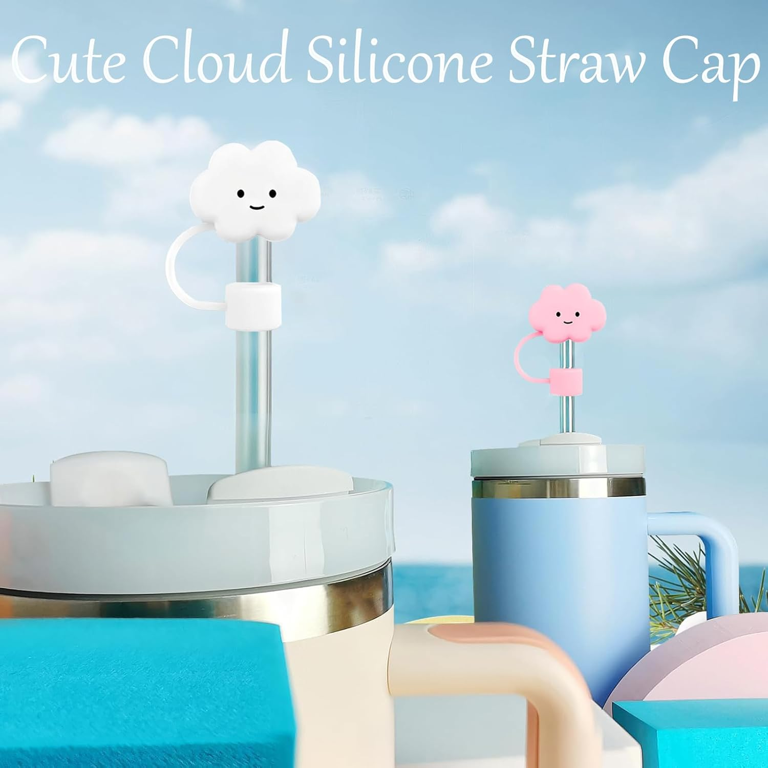 LDKEDKF 11Pcs Straw Cover for Stanley Cup, Silicone Straw Topper for Stanley Cup 30&40Oz with Tumblers, 10Mm 0.4In Lid Accessories (Reusable) image number 2