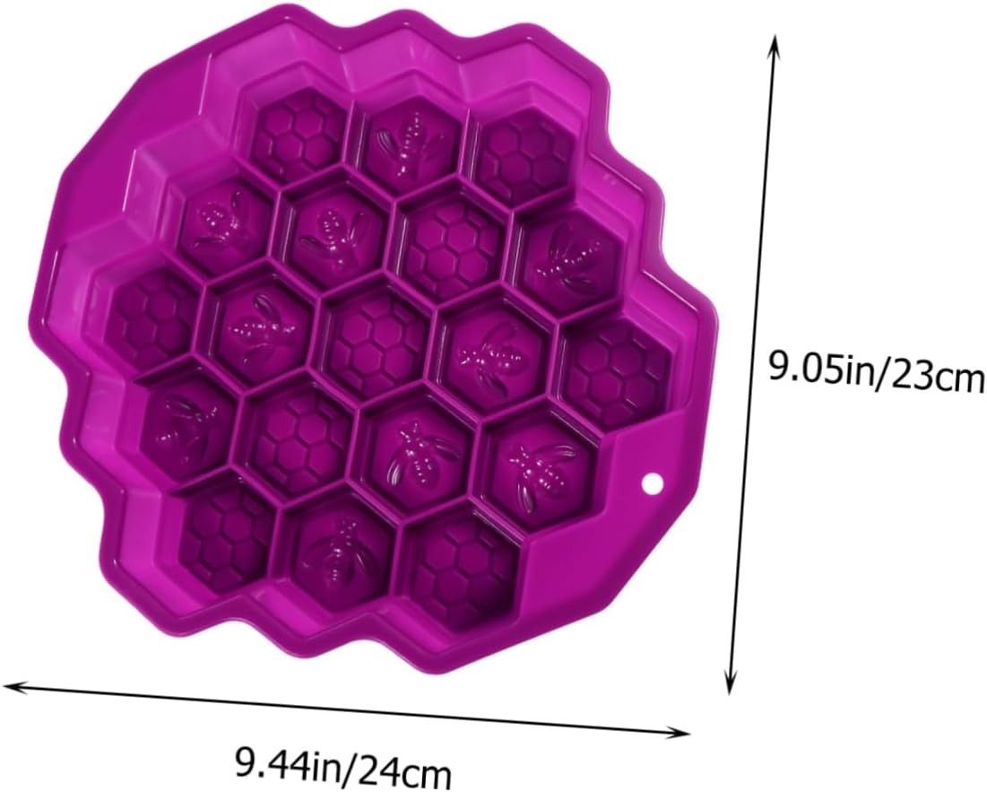 CIYODO Silicone Mold Baking Mould Cake Tins Non-Stick Flexible for Honeycomb Cake Making - Orange image number 2