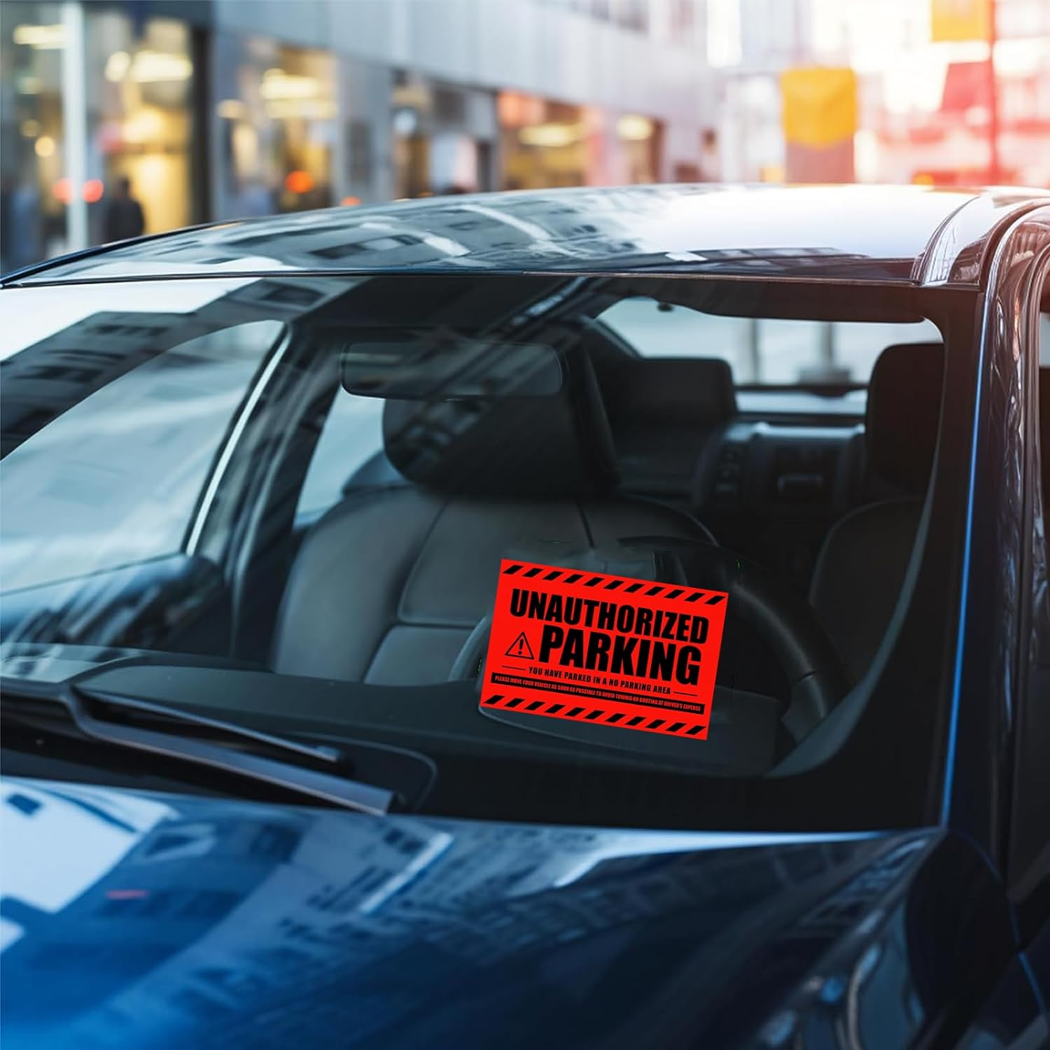 100 X Spanish Tickets Sticky Tickets / Hard to Remove / Trailer Warning Stickers Multilingual image number 1