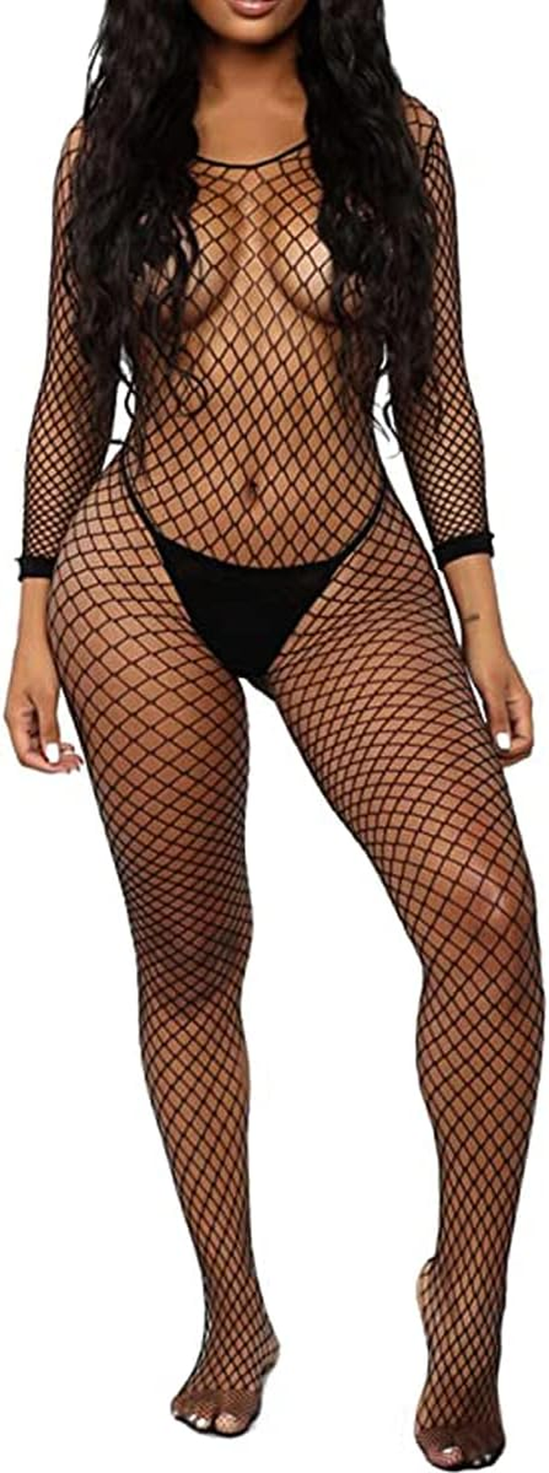 Buitifo Fishnet Bodystocking plus Size Bodysuit Lingerie for Woman image number 5