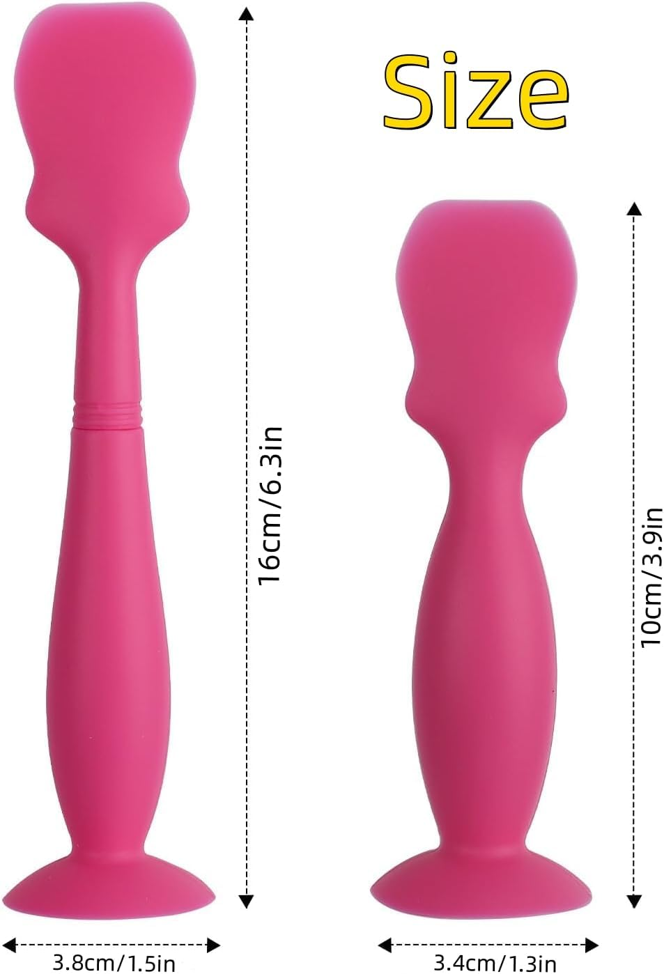 2Pcs Diaper Rash Cream Brush,Baby Brush Diaper Applicator,Silicone Diaper Cream Applicator,Baby Diaper Cream Applicator,Baby Applicator Baby Diaper Rash Cream Applicator Baby Cream Brush, Pink image number 2