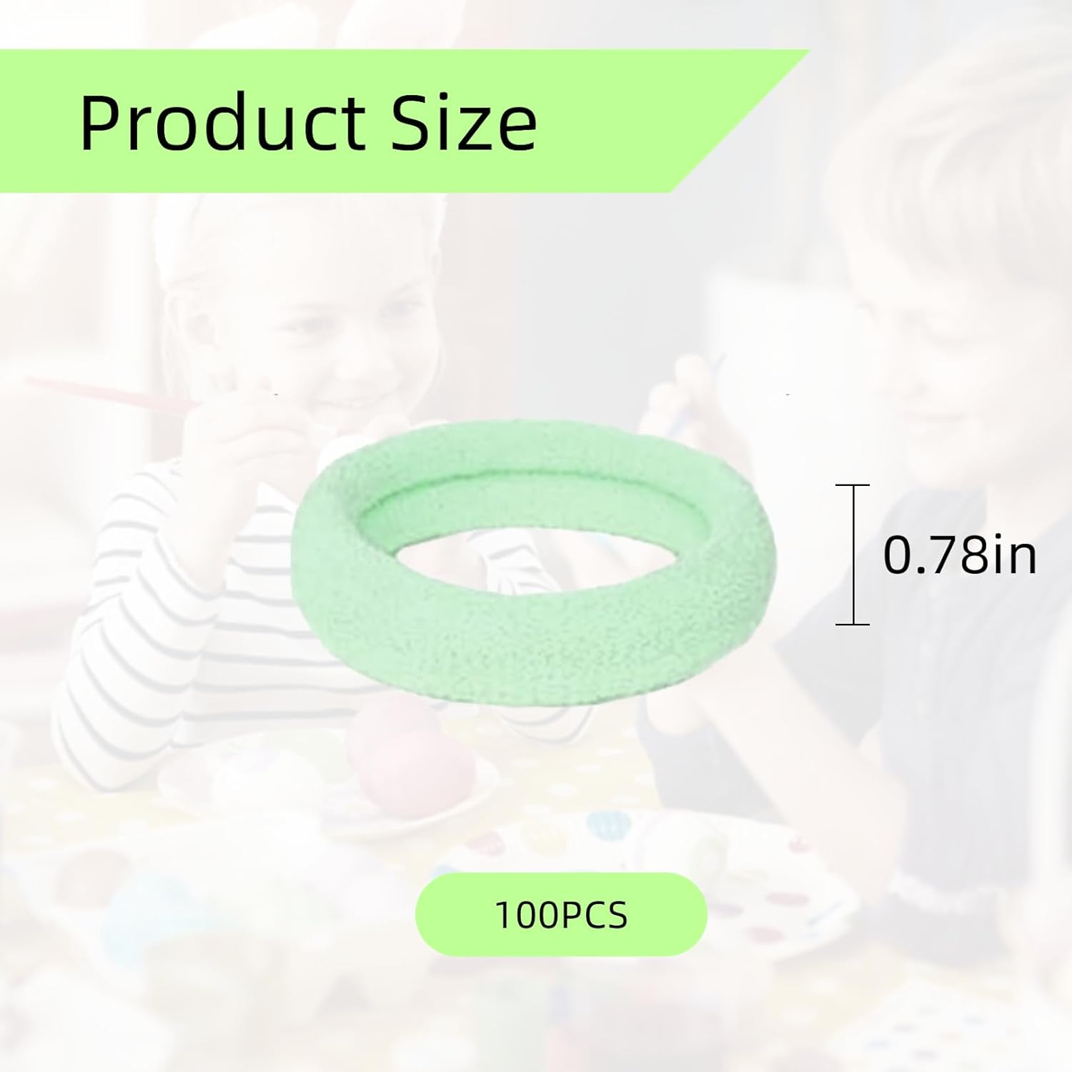 Pack of 200 Girls Colourful Hair Bobbles Small Hair Bobbles Girls Elastic Hair Band Hair Band Baby Fine Hair (2 Cm) image number 1