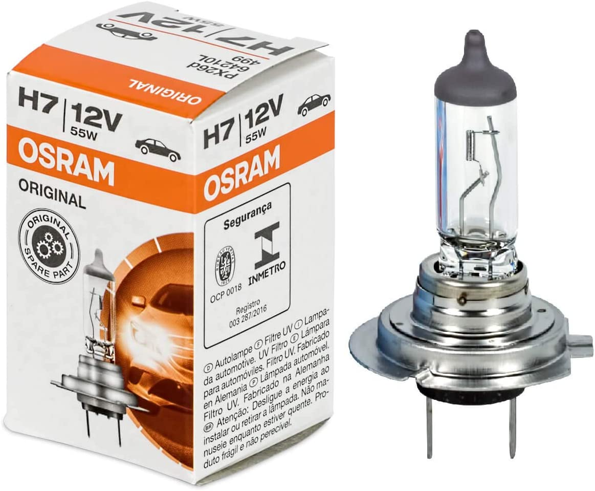 10X OSRAM Headlight Bulbs H7, Longlife, 12V, 55W, 64210L, Set of 10 image number 3