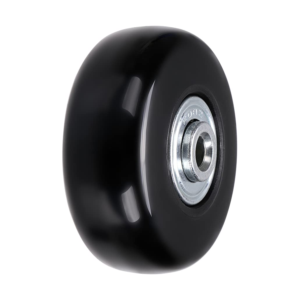 Sumnacon 4Pcs 43X18Mm Luggage Suitcase Replacement Wheels, Rubber Swivel Caster Wheels Bearings Repair Kits image number 1