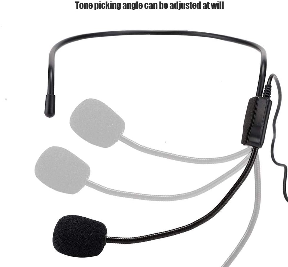 Annadue 3-Pin XLR Headset Microphone, Mini Professional Wireless Microphone, for Sports, Performances, Police, Telephone Operators, Speakers, Telephones and Other Situations. image number 1
