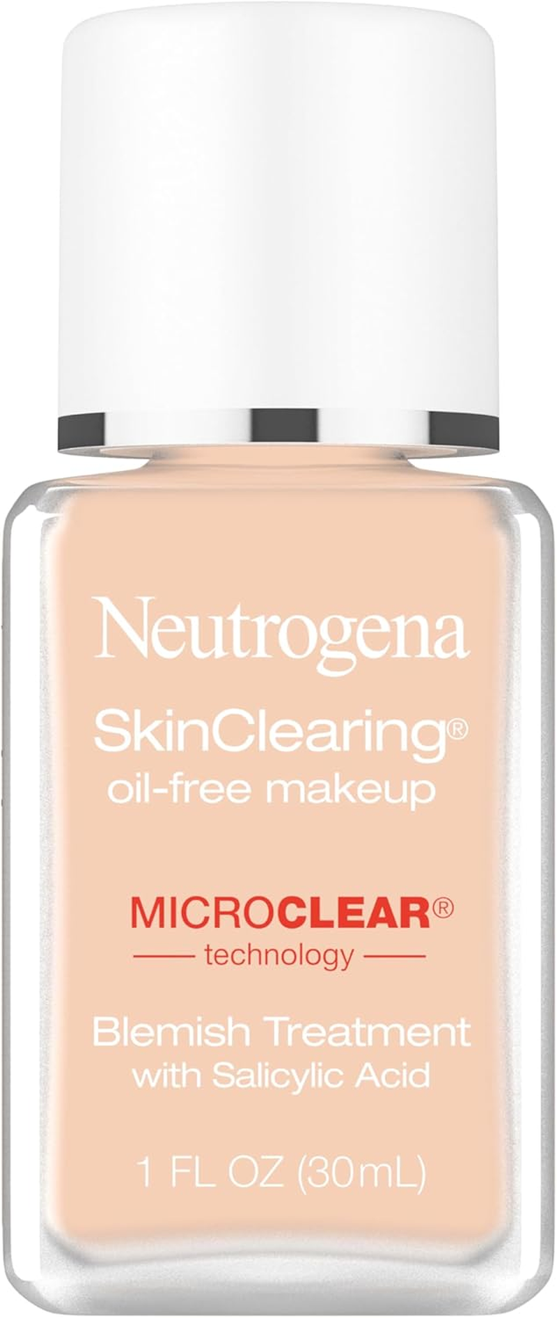 Neutrogena Skinclearing Makeup, 20 Natural Ivory, 1 Fl. Oz.