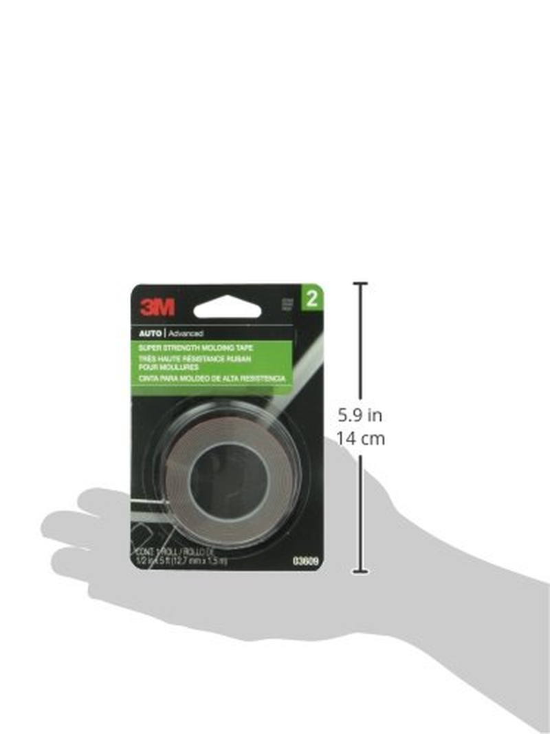 3M 03609 Scotch-Mount 1/2" X 5' Molding Tape - 1/2 In. X 5 Ft. image number 3