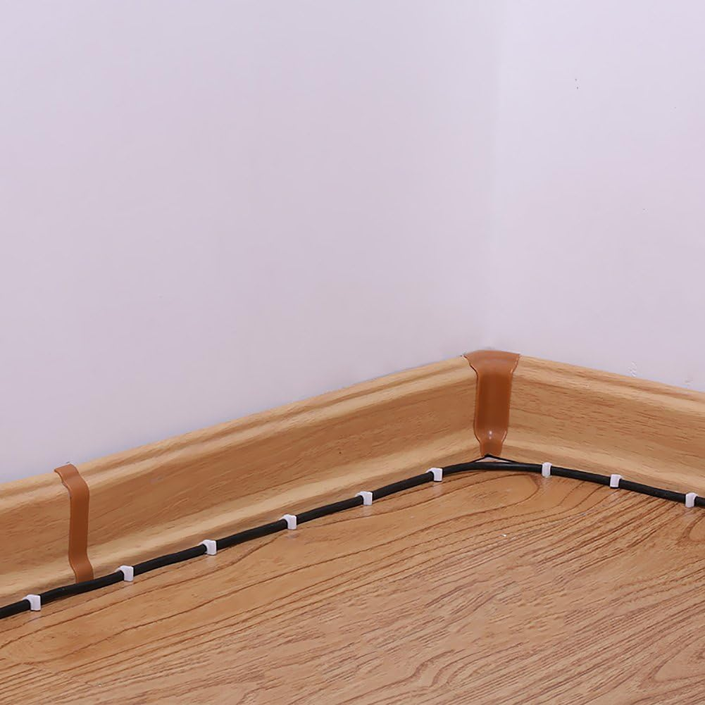 Darller 200 Pack Nail in Cable Clips Ethernet Cable Nails Tacks Clips 7Mm for Cat6 Cable - White