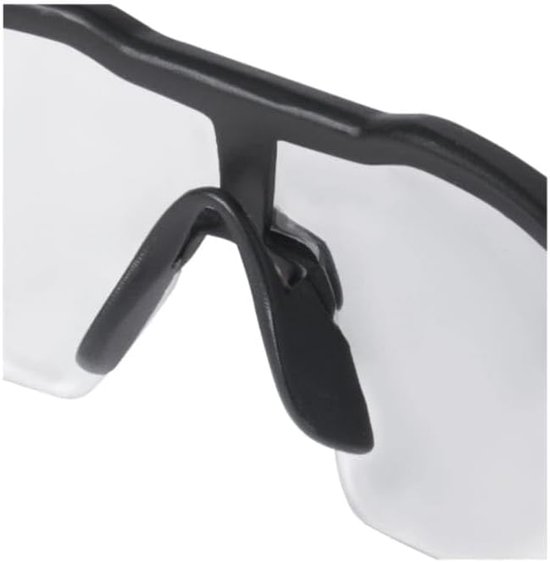 Milwaukee Protective Goggles Clear Scratch Resistant and Anti-Fog, One Size, 4932478763,Red image number 2