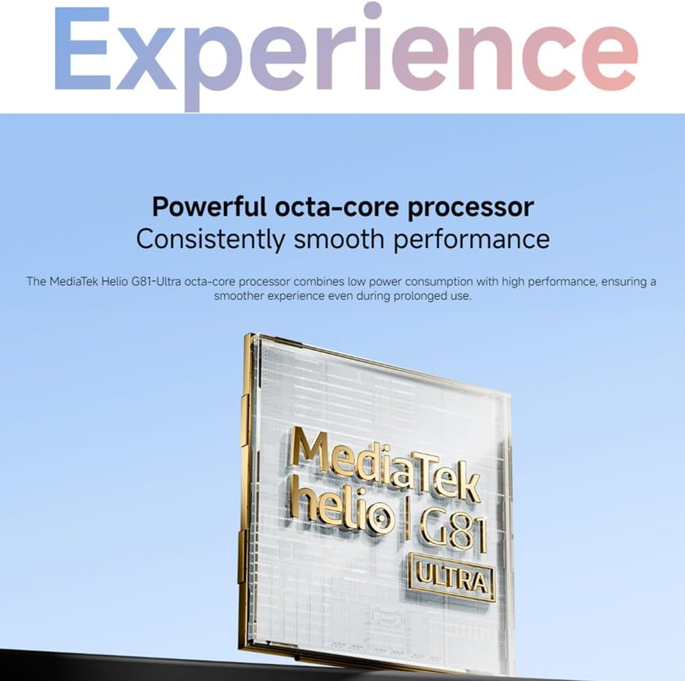 XIAOMI Redmi 15C Smartphone 4GB + 128GB 50MP AI Dual Camera Immersive System 6.9 Inch Display Powerful Octa-Core Processor Massive 6000Mah Battery Powered by 33W Fast Charging (Black)