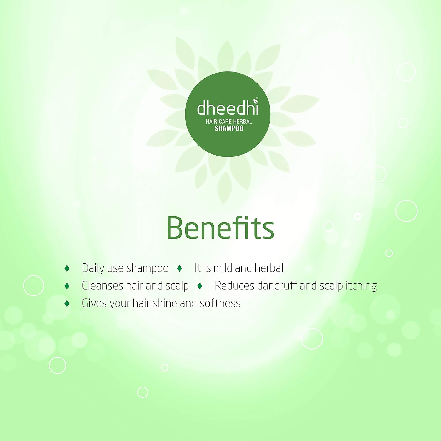 Dhathri Daily Herbal Shampoo, 200 Ml (Pack of 3) image number 3