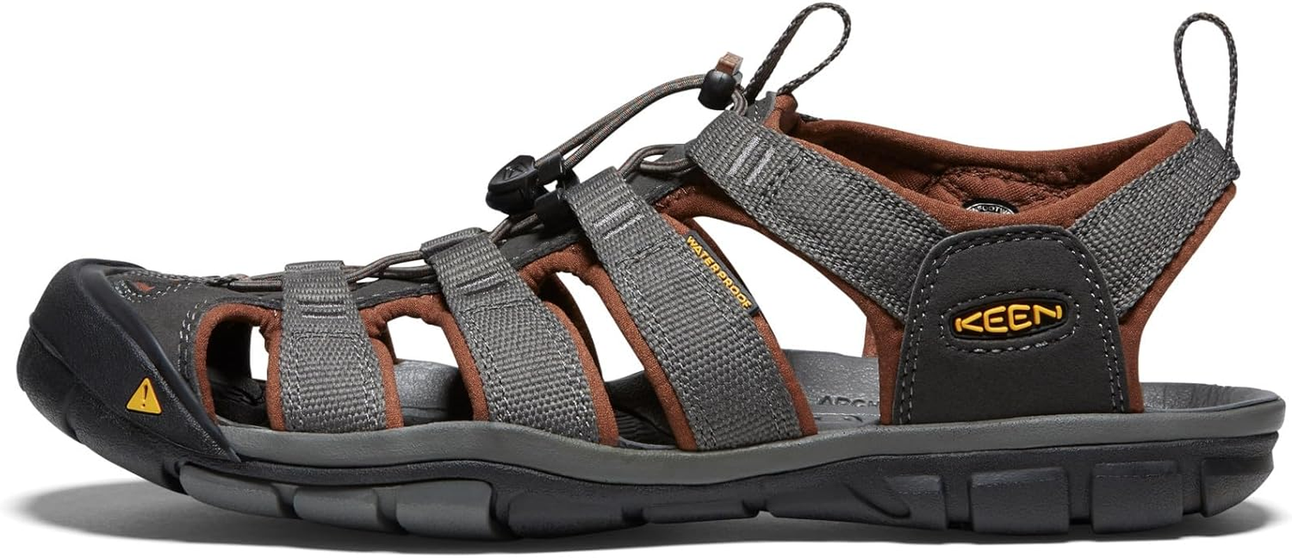 KEEN Male Clearwater CNX Raven Tortoise Shell Size 11 US Sandal image number 6