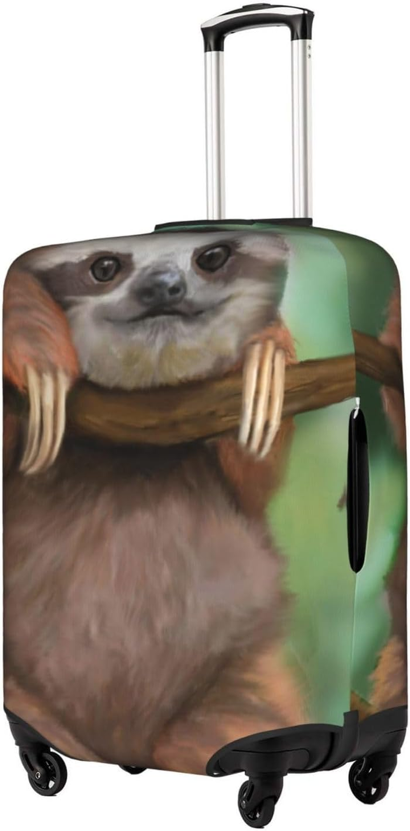 Obabo Serene Coastal Travel Luggage Cover,Washable Suitcase Cover Protector Anti-Scratch Suitcase Cover Fits 18-32 In, Sloth, S image number 5