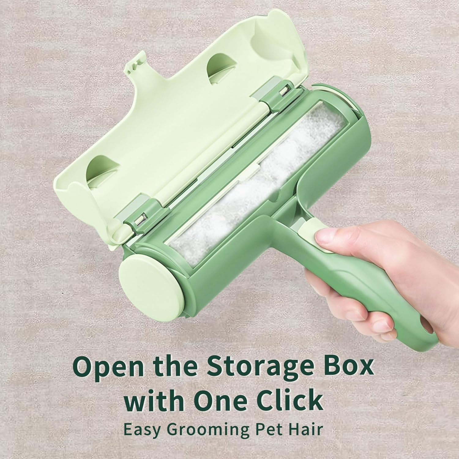 Pet Hair Remover Roller, Self-Cleaning Lint Roller - Dog & Cat Fur Remover for Sofa, Bed, Carpet, Furniture, Car Seat and More image number 1