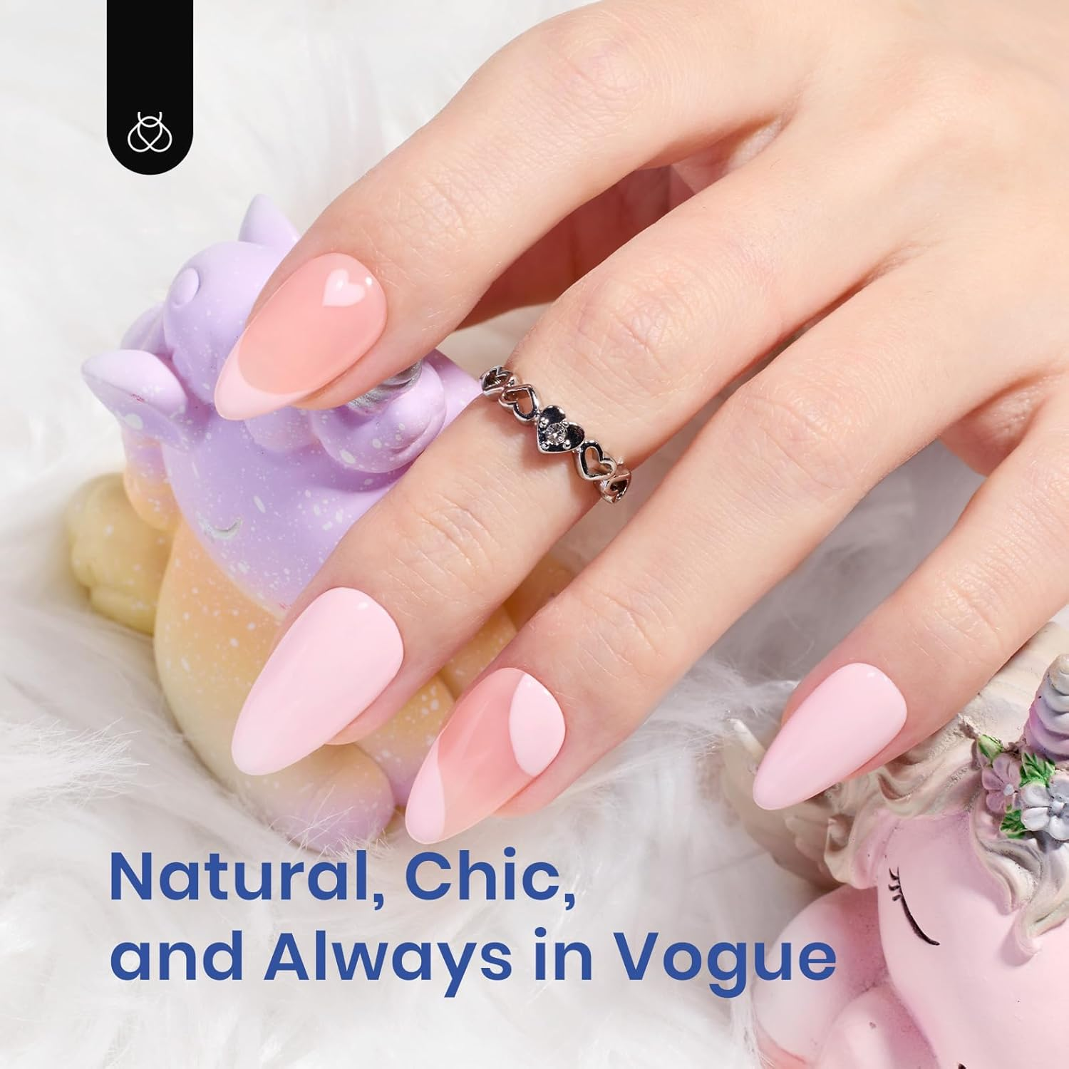 Beetles Gel Nail Kit Almond-500Pcs Gel Nail Kit Easy Nail Extension Set Short Almond Shape 5 in 1 Nail Glue Gel Extension Nail Kit Uv Led Lamp Acrylic False Nail Tips Kit DIY Nails Art for Women image number 5