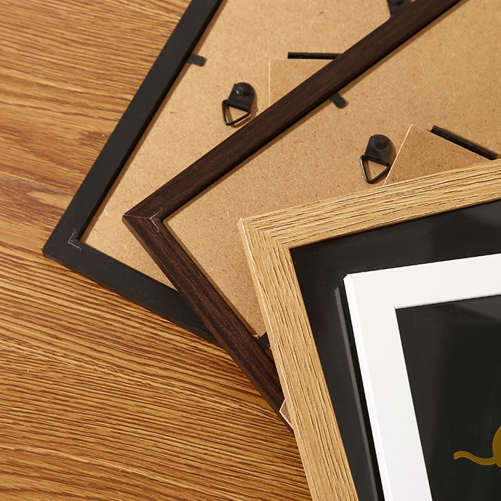 5X7 Picture Frame Set of 5, Wall Hange and Table Decor for Home,Office,Gallery, 5 Pack Poster Frames（Brown,5X7"） image number 4